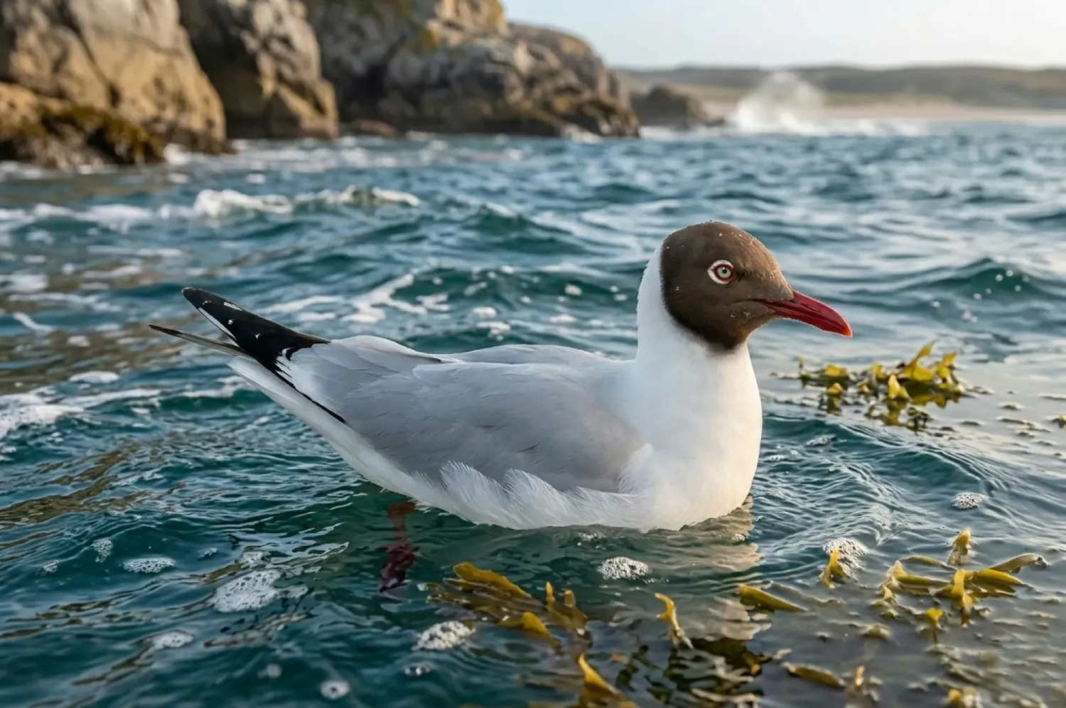 brown headed gull